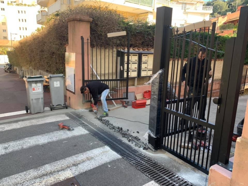 Installation d'un portail à Roquebrune Cap Martin 06190