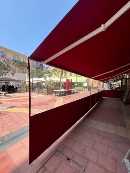 Remplacement complet de toiles de store et ajout de toile Cristal transparente dans le 06